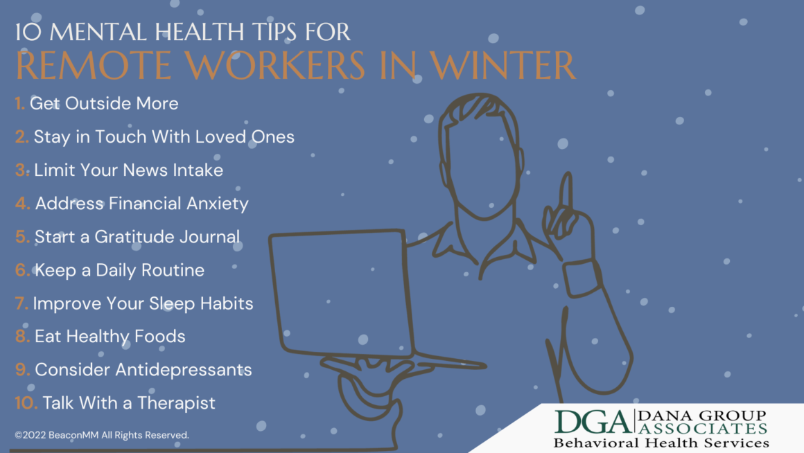 10 Mental Health Tips for Remote Workers in Winter Infographic
