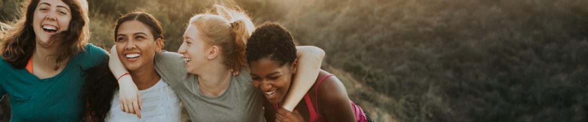 Young women represent Massachusetts mental health service.